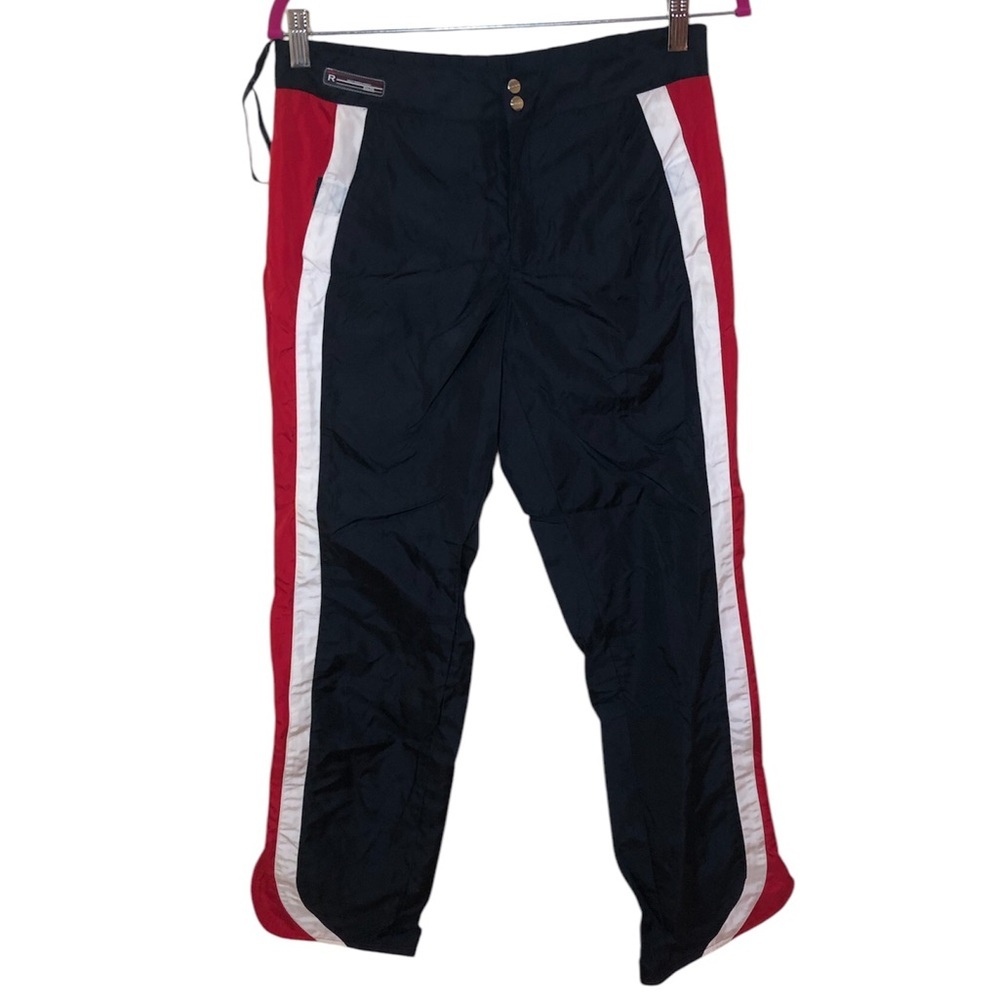 Vintage Ralph Lauren Nylon Red Parachute white red stripe pants size 6